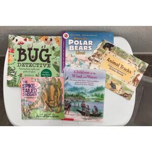 Lot of 5 Childrens Educational Science History Paperback Hardcover Picture Books